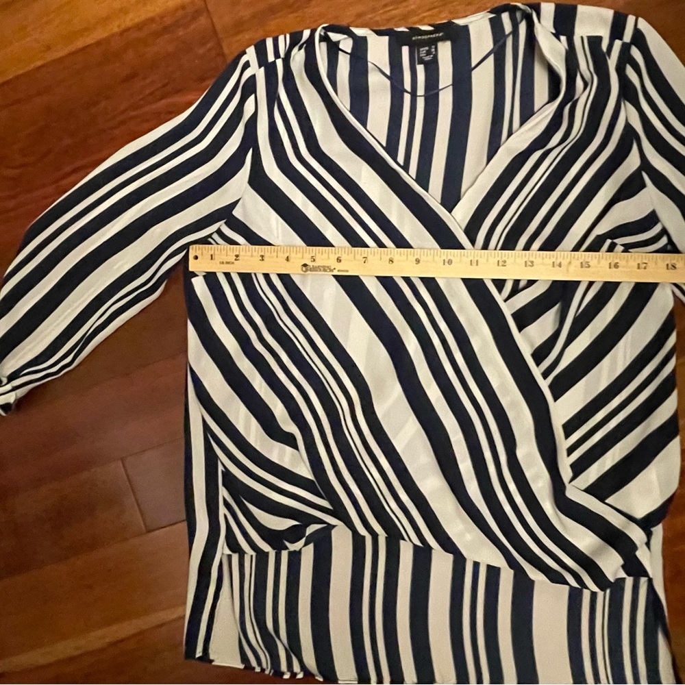 Atmosphere Navy and White Striped Blouse - Picture 5 of 6